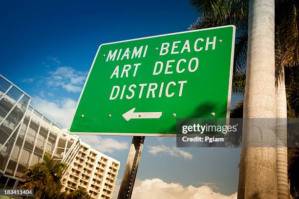 ocean drive in miami - florida nightlife stock pictures, royalty-free photos & images