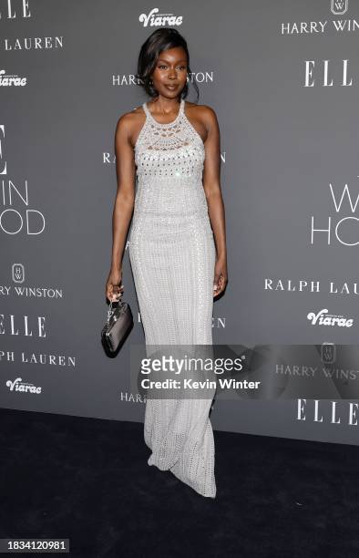 Anna Diop attends ELLE's Women In Hollywood Celebration at Nya Studios on December 05, 2023 in Los Angeles, California.