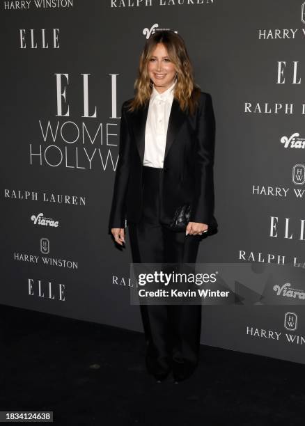 Ashley Tisdale attends ELLE's Women In Hollywood Celebration at Nya Studios on December 05, 2023 in Los Angeles, California.