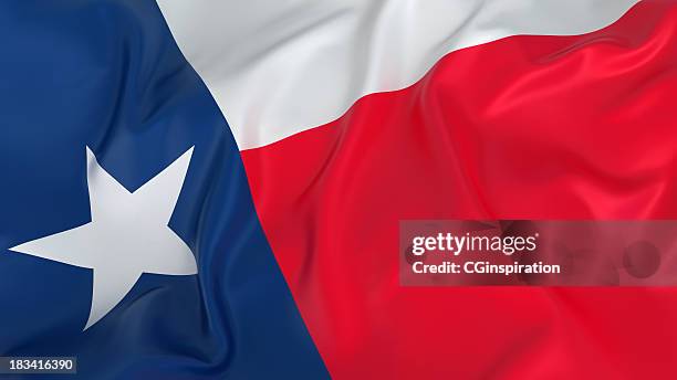 majestic flag of texas - texas star stock pictures, royalty-free photos & images