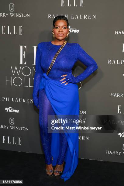 Fantasia Barrino attends ELLE's 2023 Women in Hollywood Celebration Presented by Ralph Lauren, Harry Winston and Viarae at Nya Studios on December...