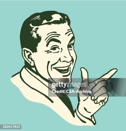 Man Pointer Pointing Man High-Res Vector Graphic - Getty Images