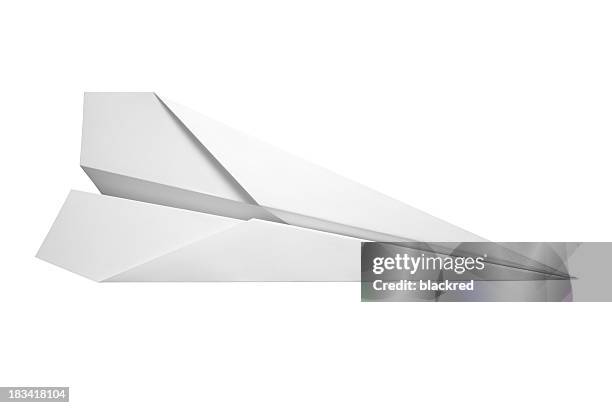 paper airplane - paper airplane stock pictures, royalty-free photos & images