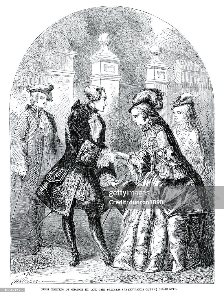 King George III and Princess Charlotte