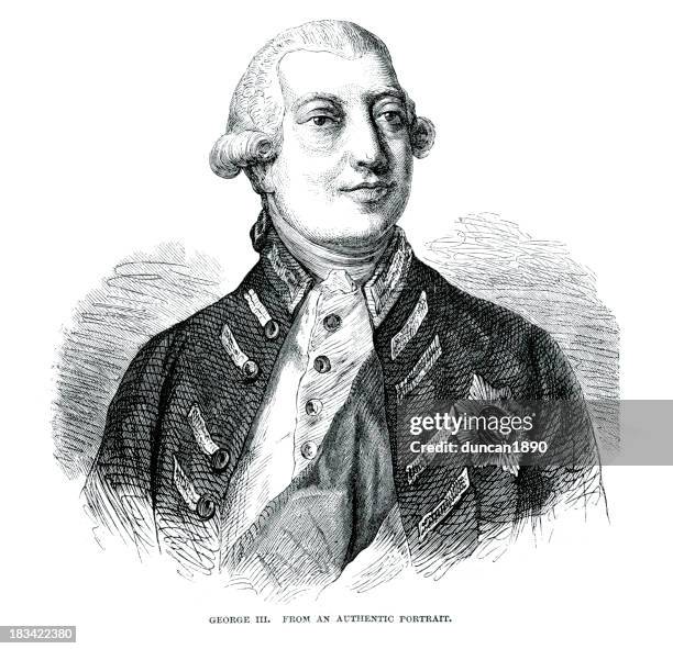 king george iii - king george iii stock illustrations