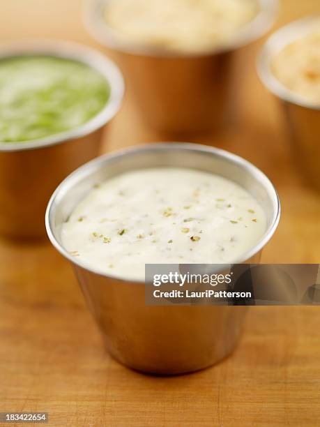 ranch dip - cup of ranch dip stock pictures, royalty-free photos & images
