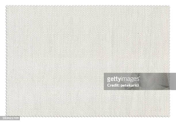 white fabric swatch - textile patch stock pictures, royalty-free photos & images