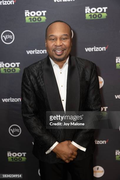Roy Wood Jr. Attends The Root 100 Gala at The Apollo Theater on December 05, 2023 in New York City.