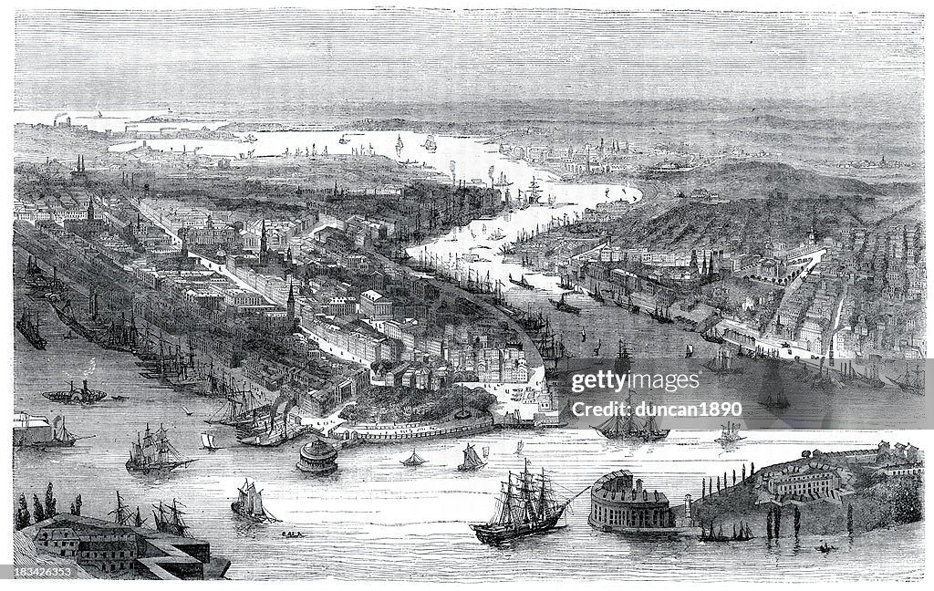 City of New York in 1860