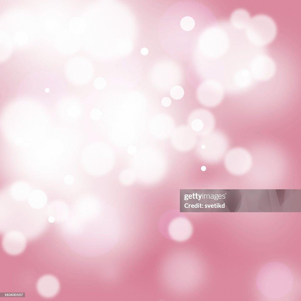 Reddish pink bokeh.