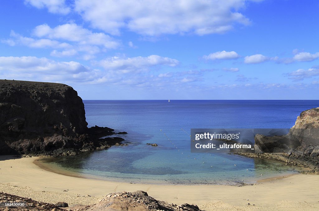 Playa Papagayo in Lanzarote, Canary Islands