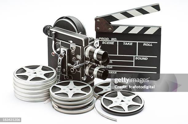 caméra de cinéma - film slate photos et images de collection