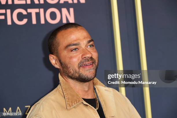 Jesse Williams attends Los Angeles Special Screening of Amazon and MGM Studios' "American Fiction" at Samuel Goldwyn Theater on December 05, 2023 in...