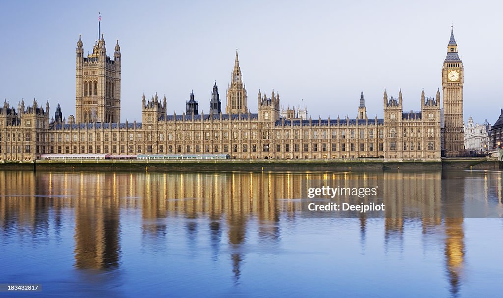 Big Ben and the Palace of Westminster in London