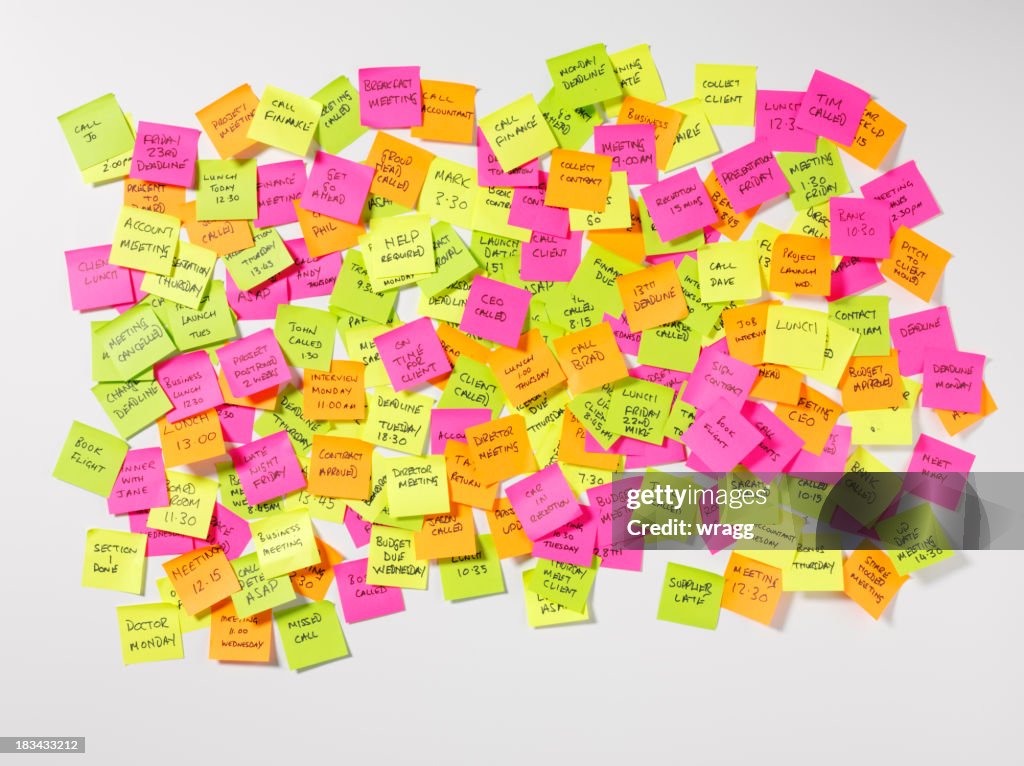 Messages on Postit Notes