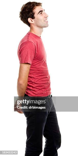 male portrait - hands behind back stock pictures, royalty-free photos & images