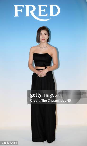 November 09: South Korean actress Ha Ji-won attends FRED Maison exhibition gala dinner party at Fairmont Ambassador Seoul in Yeongdeungpo-gu, Seoul...