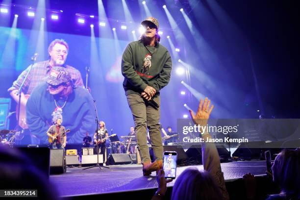 Performs onstage for All for the Hall a concert hosted by Keith Urban and Vince Gill benefiting the Country Music Hall of Fame and Museum at...