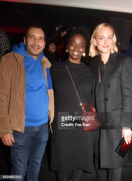 Zinedine Soualem, Aissa Maiga and Nora Arnezeder attend the "L'Enfant Du Paradis" Premiere at Le Silencio des Prés on December 05, 2023 in Paris,...