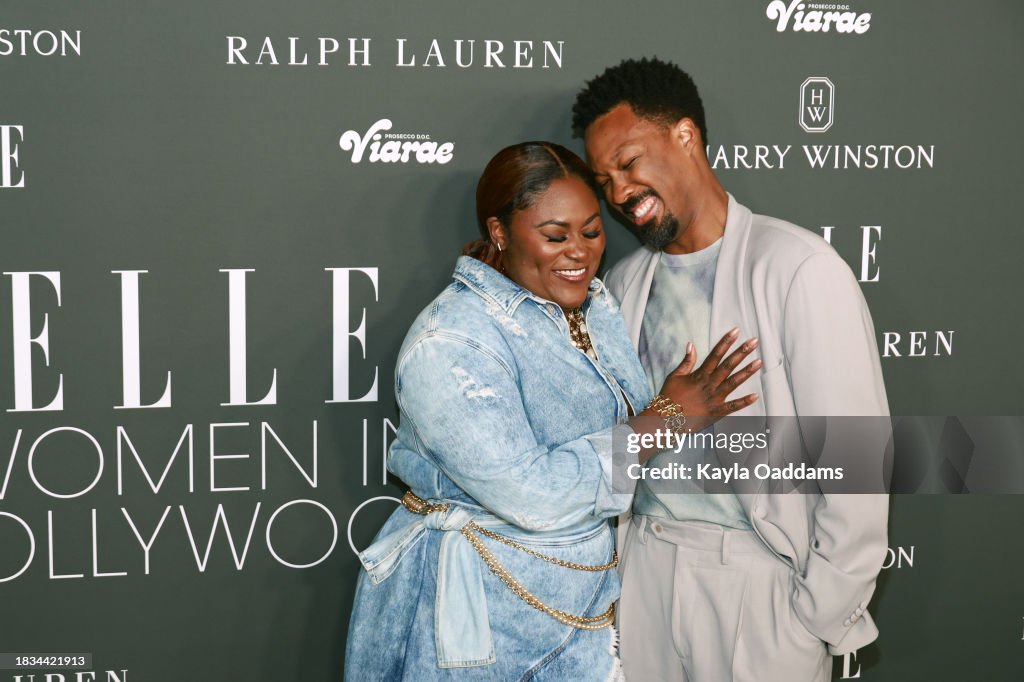 Danielle R Corey Danielle Brooks and Corey Hawkins attend ELLE's Women In Hollywood ...
