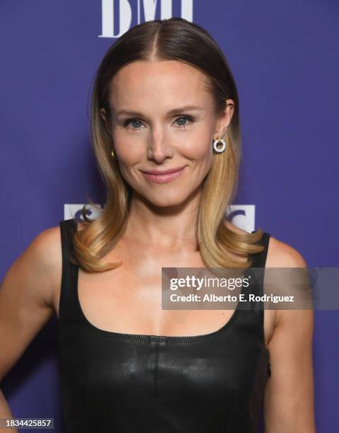 Kristen Bell attends the Education Through Music Los Angeles 18th Annual Benefit Gala at Skirball Cultural Center on December 05, 2023 in Los...