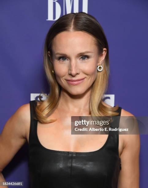 Kristen Bell attends the Education Through Music Los Angeles 18th Annual Benefit Gala at Skirball Cultural Center on December 05, 2023 in Los...