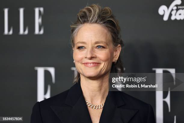 Jodie Foster attends ELLE's Women in Hollywood Celebration at Nya Studios on December 05, 2023 in Los Angeles, California.