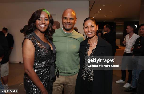 Erika Alexander, Dondré Whitfield and Salli Richardson attends the Los Angeles Premiere After Party of MGM's "American Fiction" at Academy Museum of...