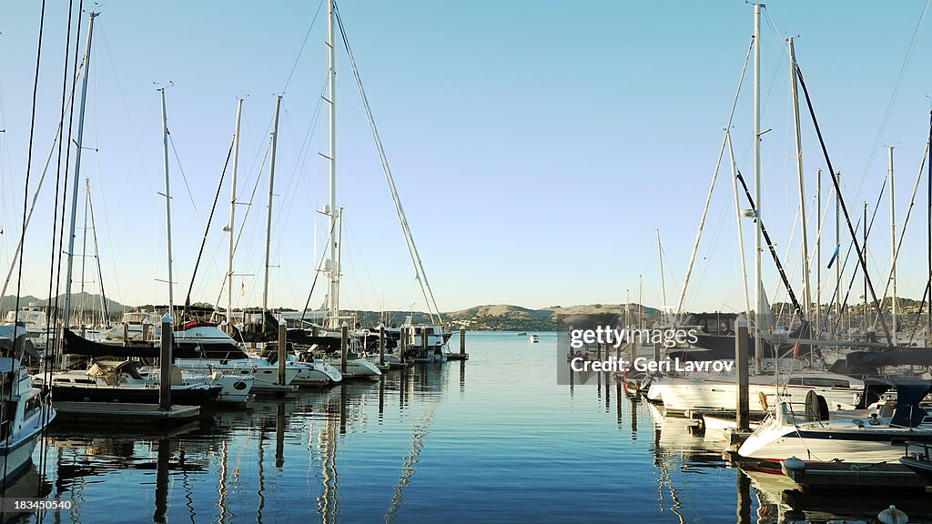 Sailboats in Sausalito, California