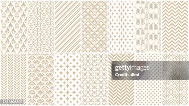 illustrazioni stock, clip art, cartoni animati e icone di tendenza di seamless pattern geometrici - motivo ripetuto