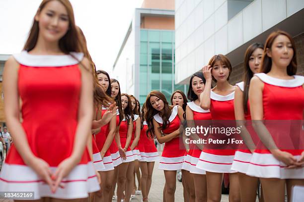 Atmosphere during the Korean Formula One Grand Prix at Korea International Circuit on October 6, 2013 in Yeongam-gun, South Korea.