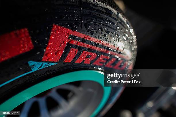 Pirelli Tyres during the Korean Formula One Grand Prix at Korea International Circuit on October 6, 2013 in Yeongam-gun, South Korea.