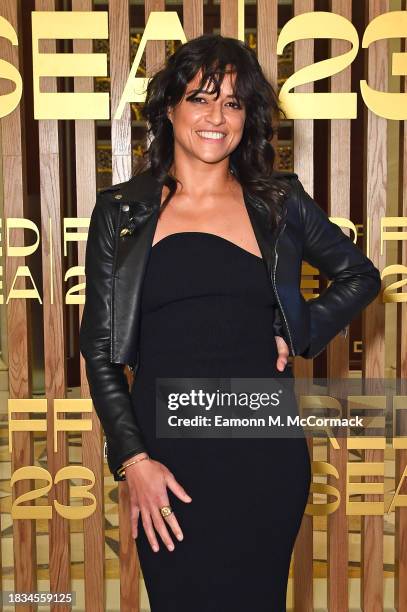 Michelle Rodriguez poses during a photocall at the Red Sea International Film Festival 2023 on December 06, 2023 in Jeddah, Saudi Arabia.