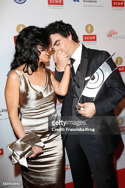 Lucia Villazon and Rolando Villazon attend the 'Echo Klassik Awards 2013' at Konzerthaus Berlin on October 06, 2013 in Berlin, Germany.