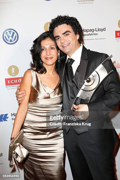 Lucia Villazon and Rolando Villazon attend the 'Echo Klassik Awards 2013' at Konzerthaus Berlin on October 06, 2013 in Berlin, Germany.