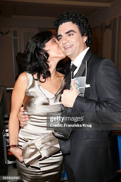 Lucia Villazon and Rolando Villazon attend the 'Echo Klassik Awards 2013' at Konzerthaus Berlin on October 06, 2013 in Berlin, Germany.