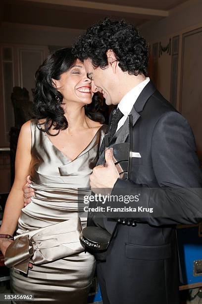 Lucia Villazon and Rolando Villazon attend the 'Echo Klassik Awards 2013' at Konzerthaus Berlin on October 06, 2013 in Berlin, Germany.