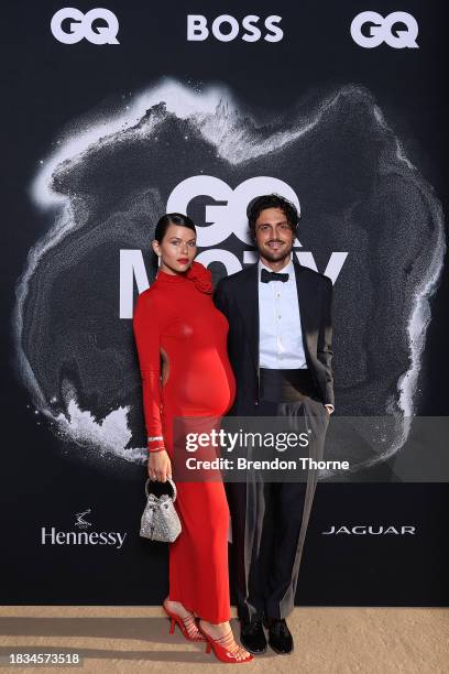 Georgia Fowler and Nathan Dalah attend the GQ Australia Men Of The Year Awards in association with BOSS at Bondi Pavilion, Bondi Beach on December...