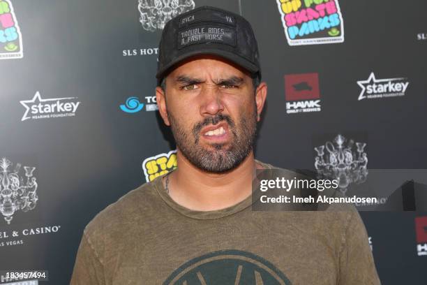 Professional BMX rider Mike Escamilla attends the 10th Annual Stand Up For Skateparks Benefiting The Tony Hawk Foundation on October 5, 2013 in...