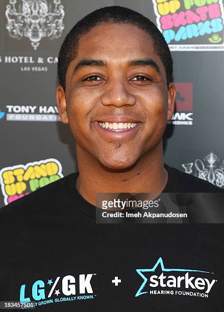Actor Christopher Massey attends the 10th Annual Stand Up For Skateparks Benefiting The Tony Hawk Foundation on October 5, 2013 in Beverly Hills,...