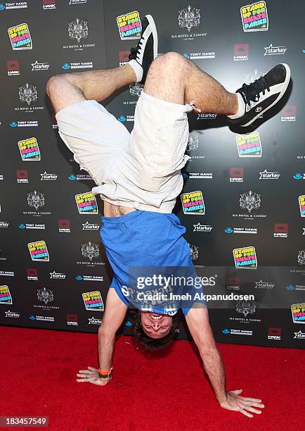 Professional skateboarder Andy Macdonald attends the 10th Annual Stand Up For Skateparks Benefiting The Tony Hawk Foundation on October 5, 2013 in...