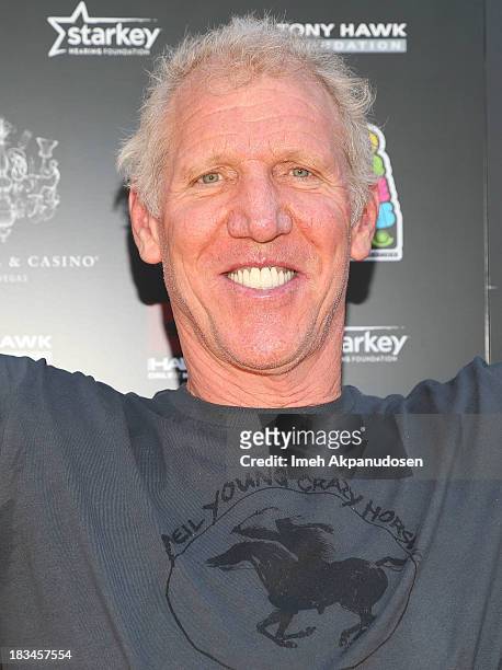 Legend Bill Walton attends the 10th Annual Stand Up For Skateparks Benefiting The Tony Hawk Foundation on October 5, 2013 in Beverly Hills,...