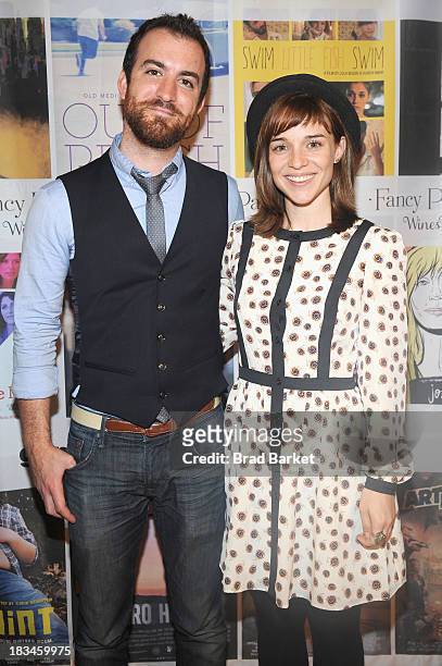 Composer Chris Gabriel and director Renee Felice Smith attend the 18th Annual Genart Film Festival Closing Night - She Loves Me Not, Swim Little Fish...