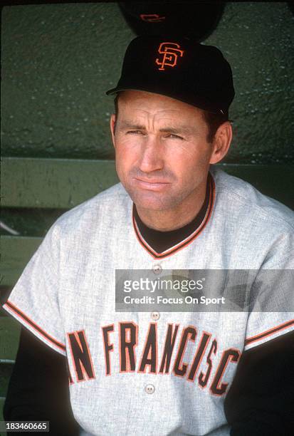 Manager Alvin Dark of the San Francisco Giants looks on during an Major League Baseball game circa 1963. Dark managed for the Giants from 1961-64.