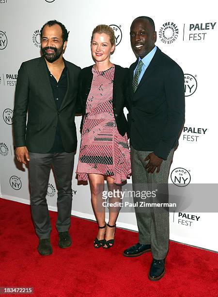 Jeffrey Wright, Gretchen Mol and Michael Kenneth Williams attend the "Boardwalk Empire" panel during 2013 PaleyFest: Made In New York at The Paley...