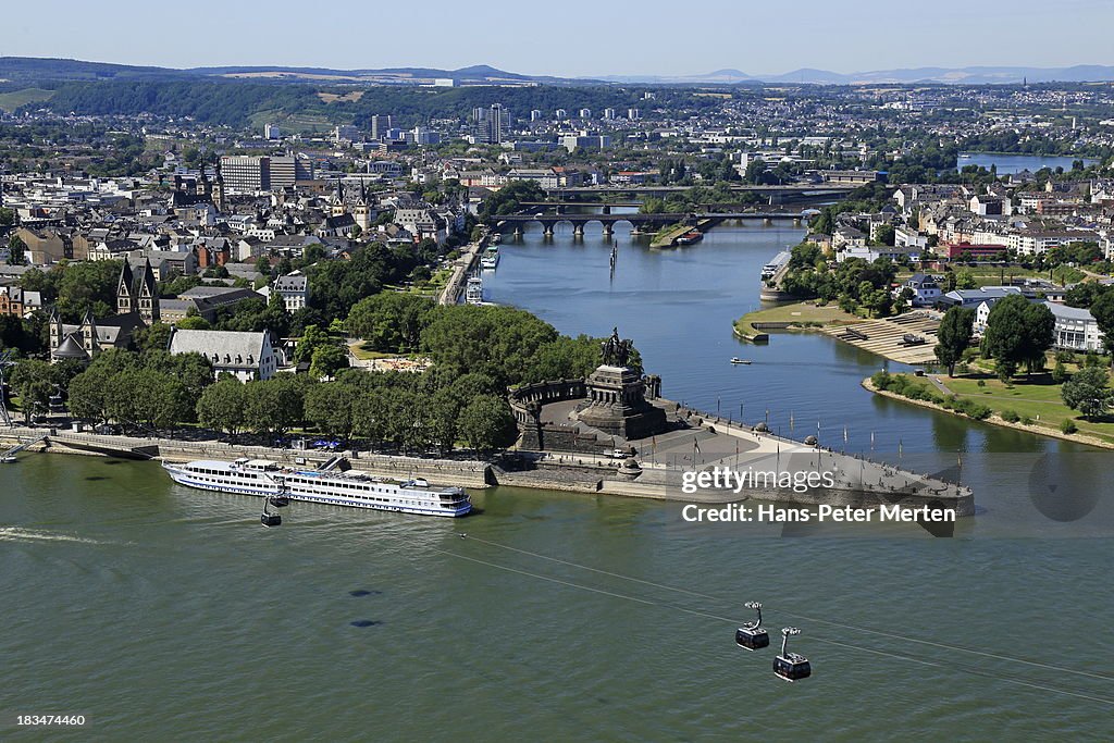 Koblenz, Deutsches Eck, Germany