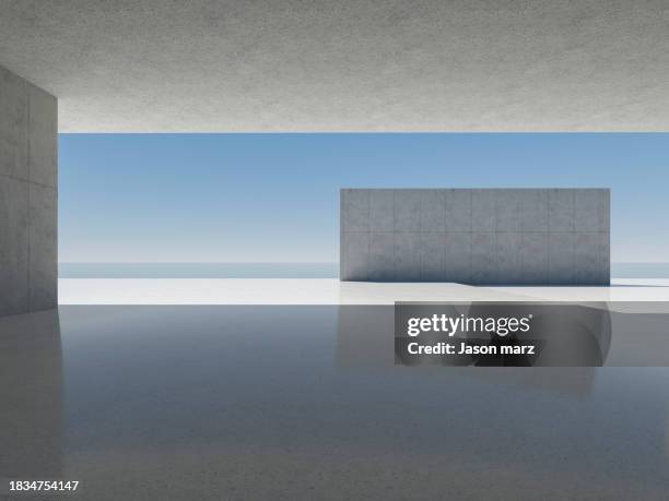 "empty architectural background

3d architectural background" - concrete block stock pictures, royalty-free photos & images