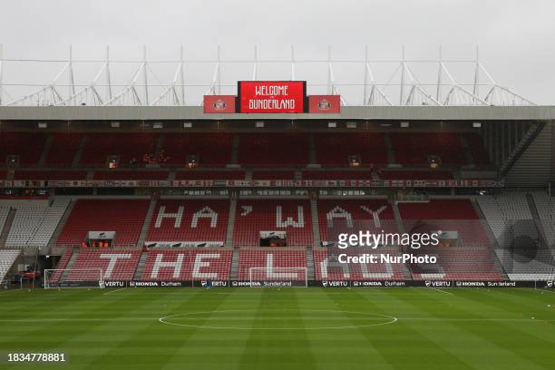 General view of the ground is being taken before the Sky Bet Championship match between Sunderland and West Bromwich Albion at the Stadium of Light...