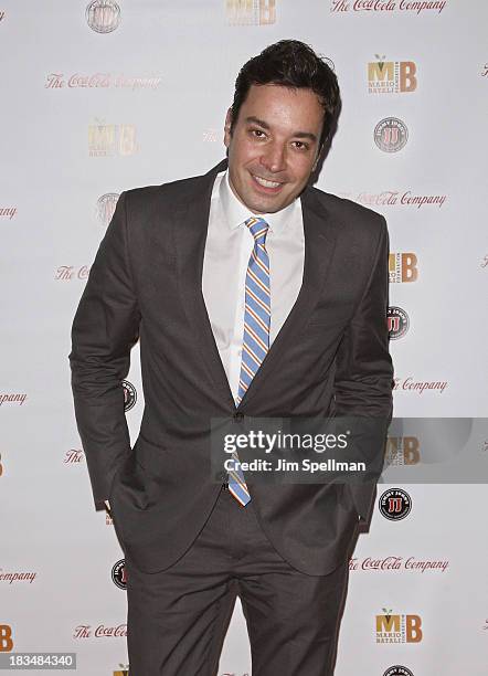 Personality Jimmy Fallon attends 2nd Annual Mario Batali Foundation Honors Dinner at Del Posto Ristorante on October 6, 2013 in New York City.