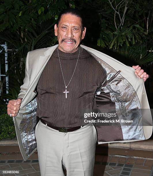 Actor Danny Trejo attends the Open Road Films' "Machete Kills" Press Conference at the Four Seasons Hotel Los Angeles at Beverly Hills on October 6,...